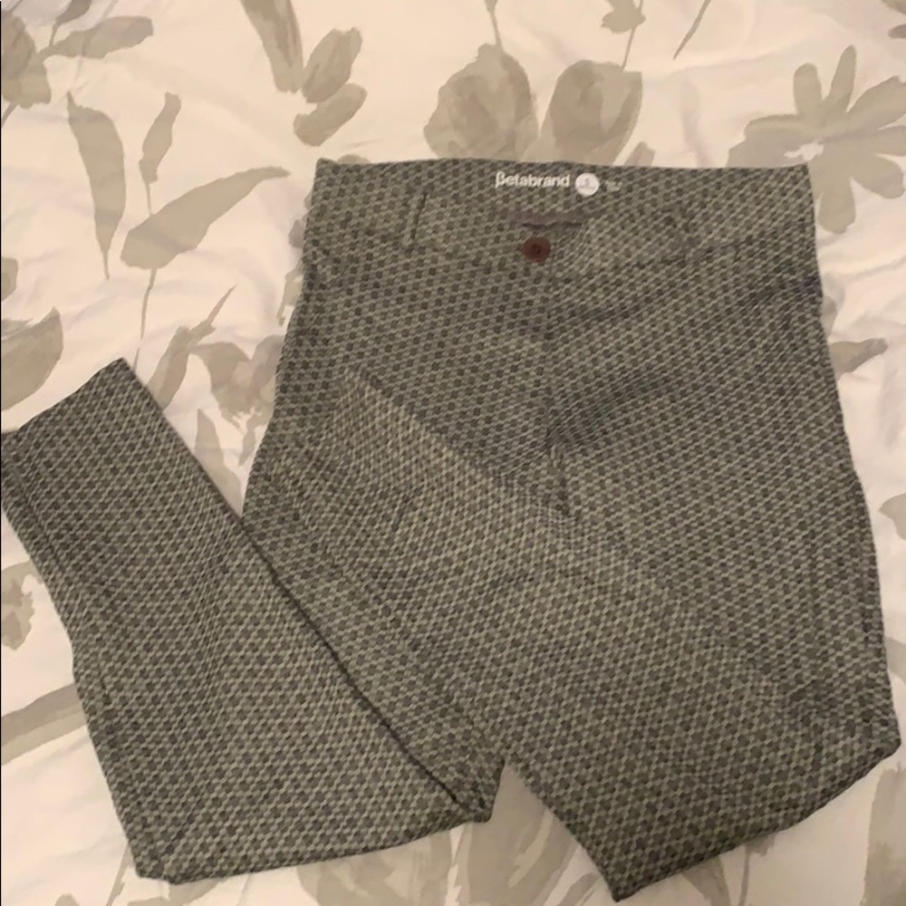 Betabrand gray skinny ankle